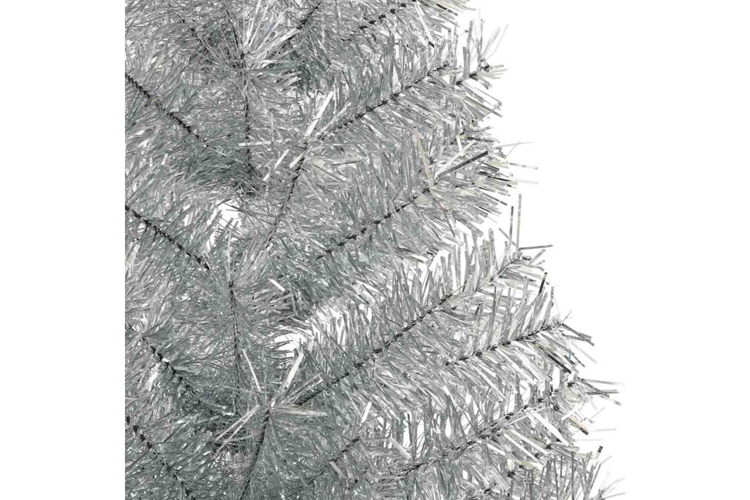 Vidaxl Artificial Pre-lit Christmas Tree Silver 150 Cm Pet-8
