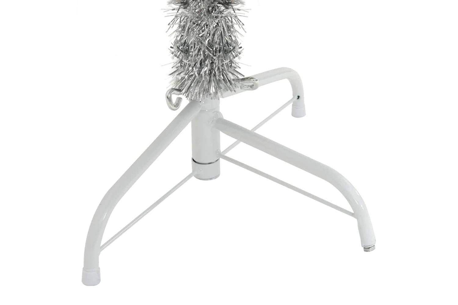 Vidaxl Artificial Pre-lit Christmas Tree Silver 180 Cm Pet-9