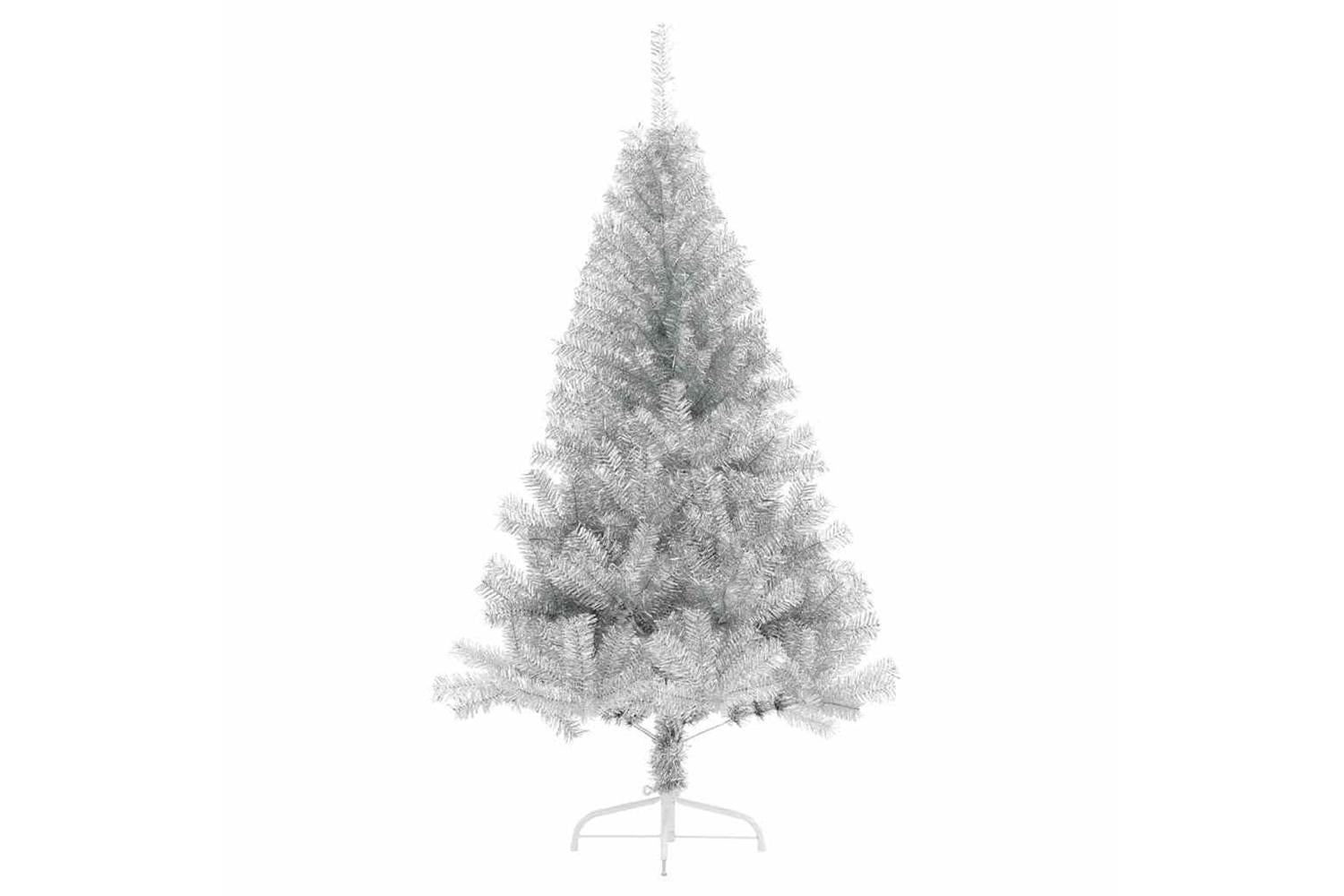 Vidaxl Artificial Pre-lit Christmas Tree Silver 180 Cm Pet-5