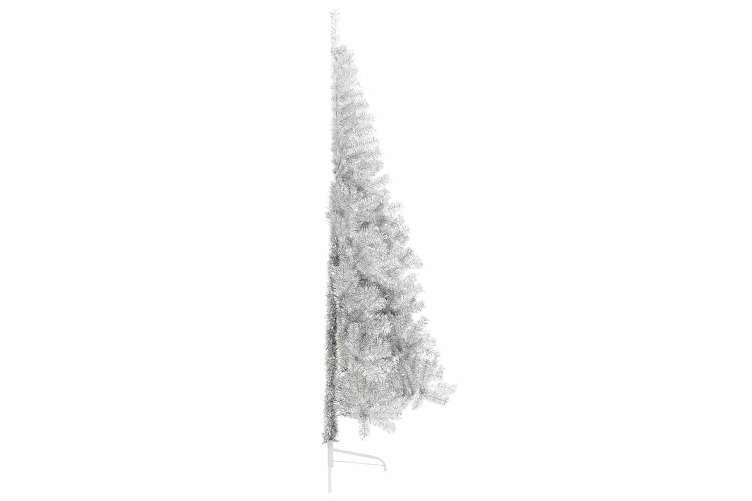 Vidaxl Artificial Pre-lit Christmas Tree Silver 210 Cm Pet-10