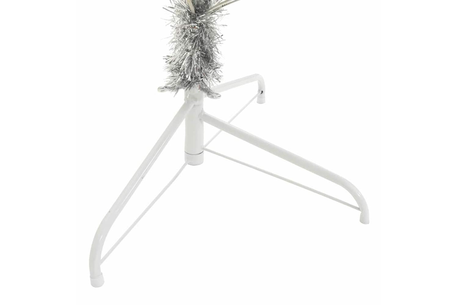 Vidaxl Artificial Pre-lit Christmas Tree Silver 240 Cm Pet-9
