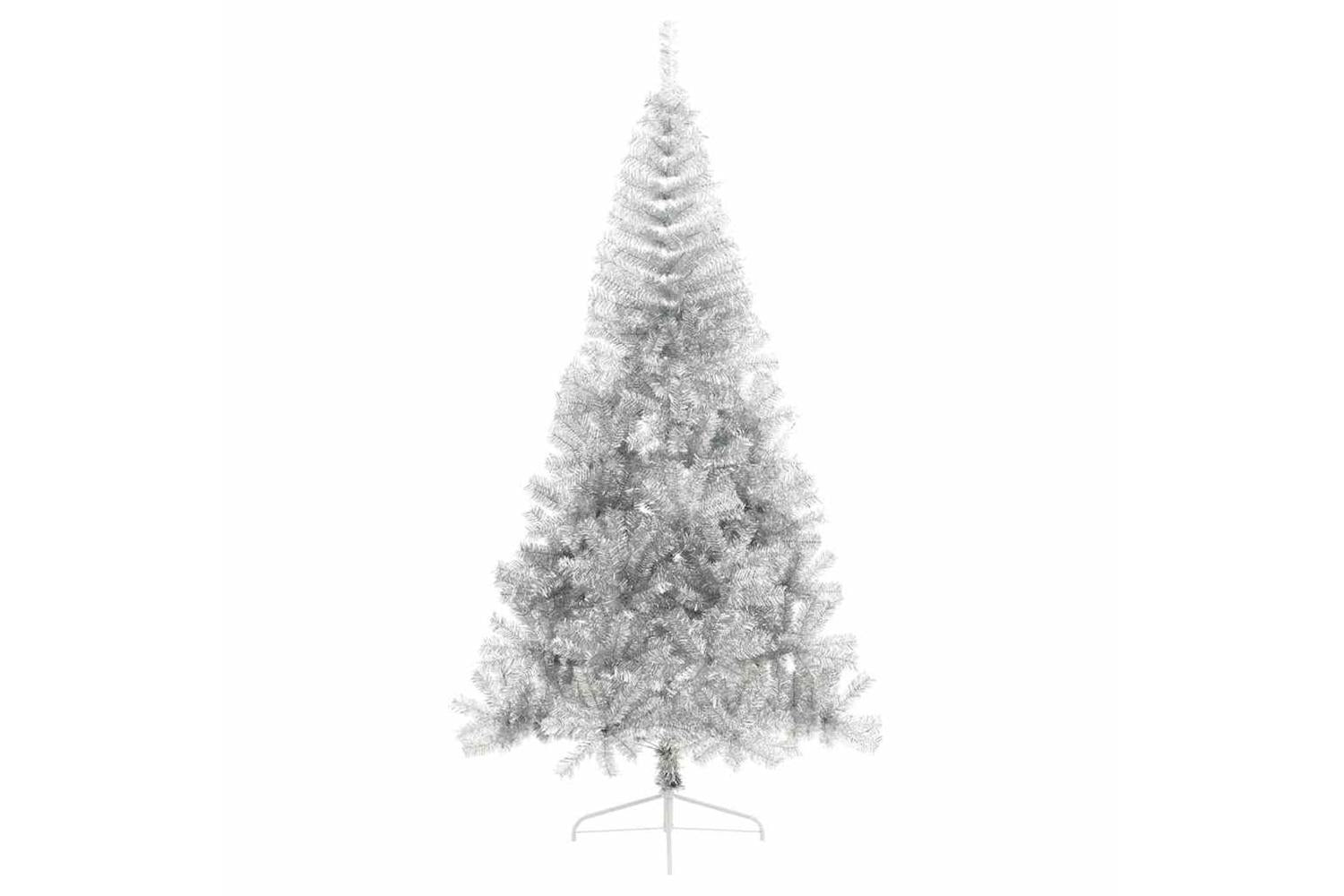 Vidaxl Artificial Pre-lit Christmas Tree Silver 240 Cm Pet-5