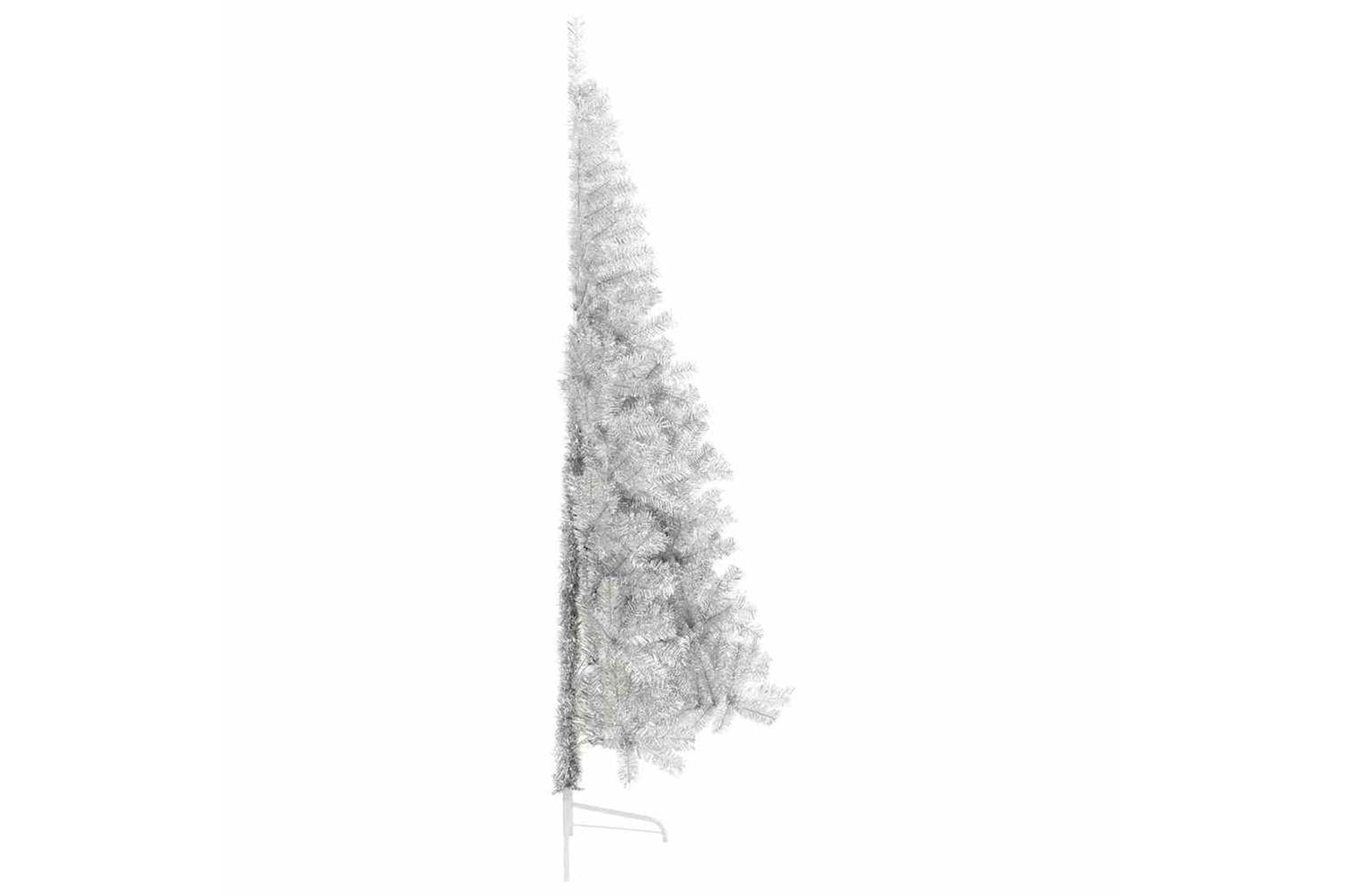 Vidaxl Artificial Pre-lit Christmas Tree Silver 240 Cm Pet-10