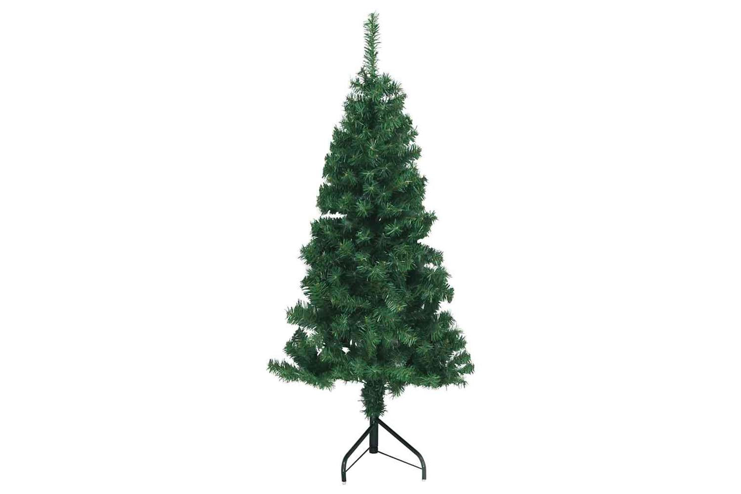 Vidaxl Corner Artificial Christmas Tree Green 120 Cm Pvc And Metal-5
