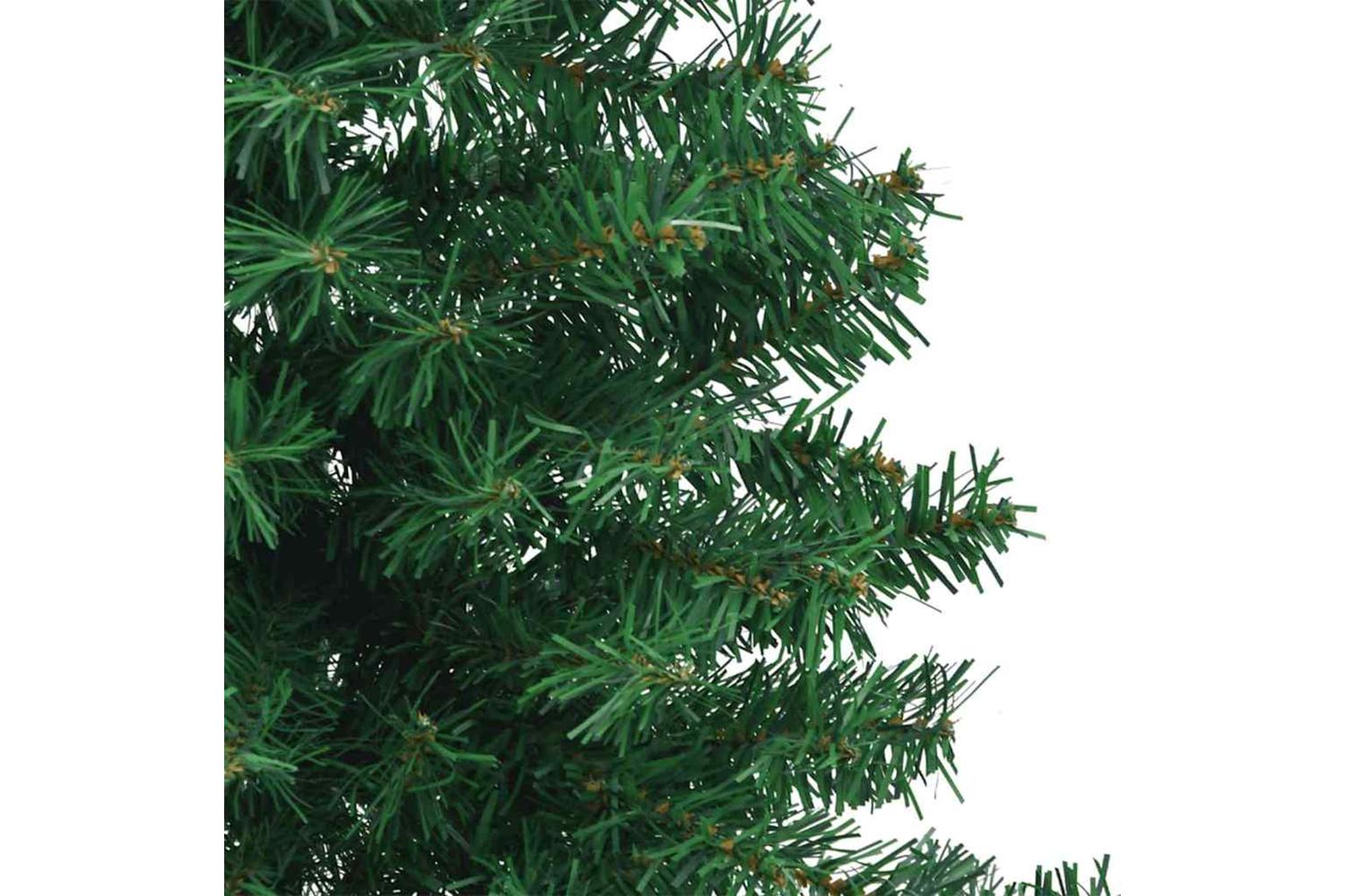 Vidaxl Corner Artificial Christmas Tree Green 180 Cm Pvc And Metal-7