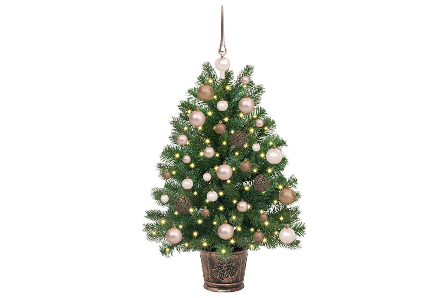 Vidaxl Artificial Christmas Tree With 150 Leds Green 95 Cm Pe And Pvc-3