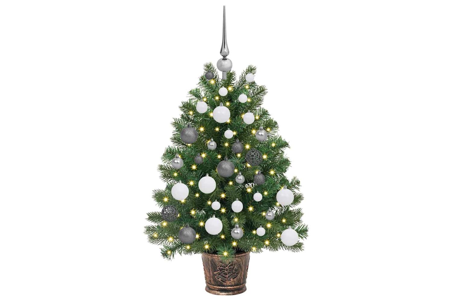 Vidaxl Artificial Christmas Tree With 150 Leds Green 95 Cm Pe And Pvc-3