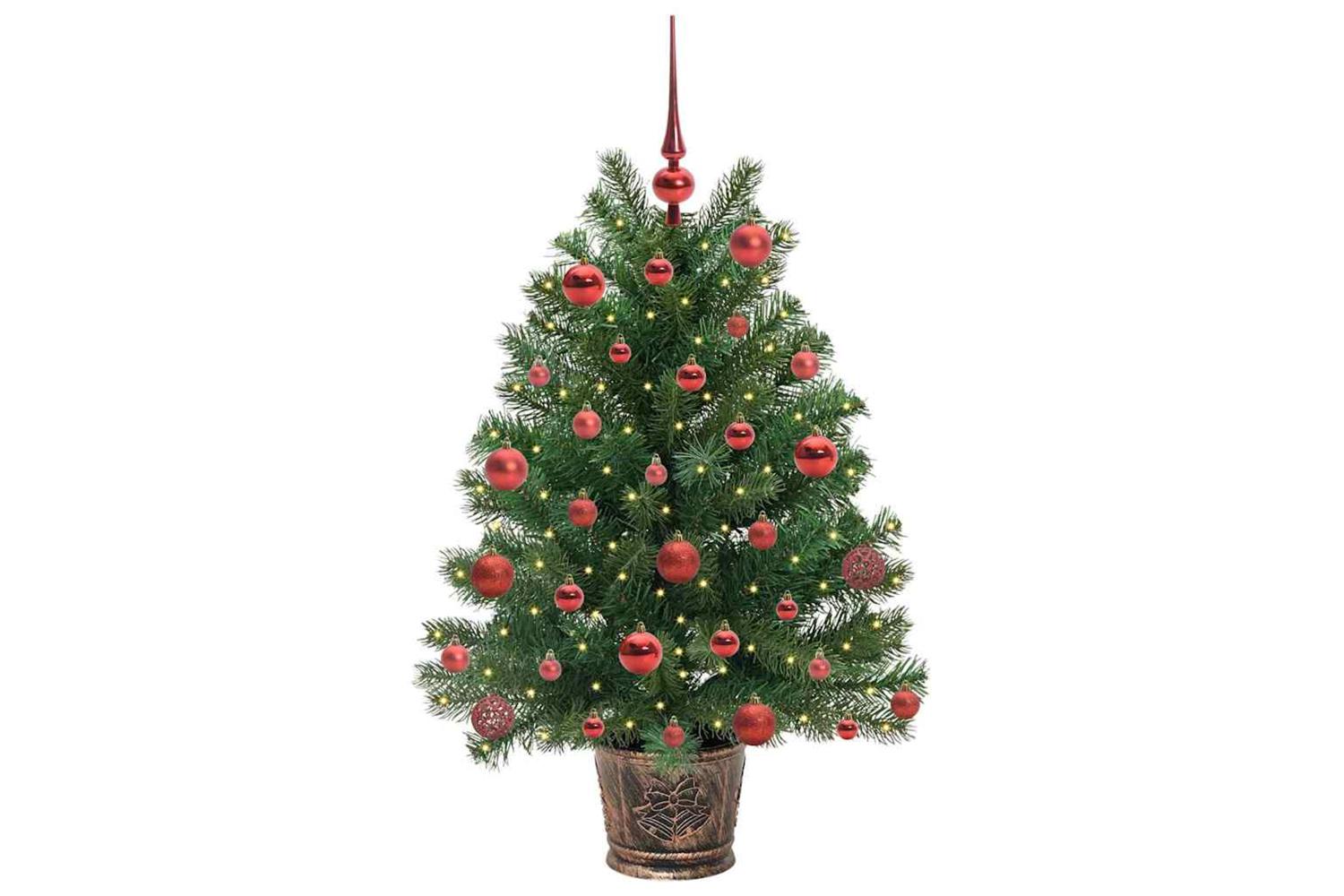 Vidaxl Artificial Christmas Tree With 150 Leds Green 95 Cm Pe And Pvc-3