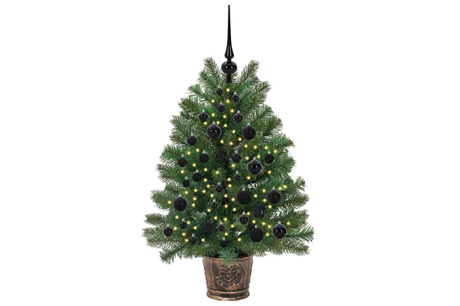 Vidaxl Artificial Christmas Tree With 150 Leds Green 95 Cm Pe And Pvc-3