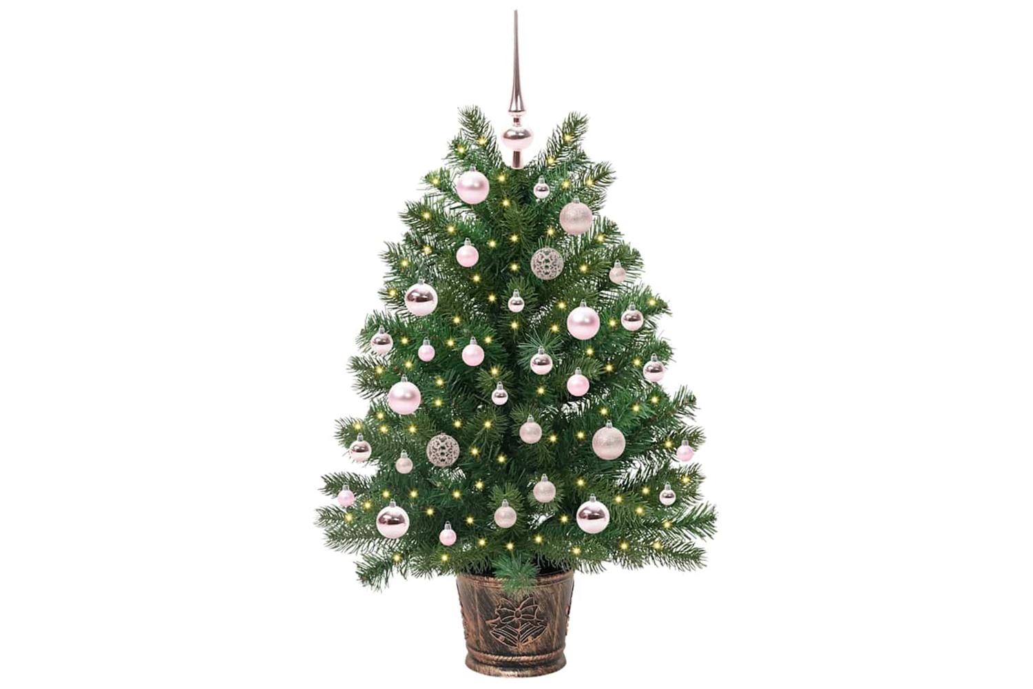 Vidaxl Artificial Christmas Tree With 150 Leds Green 95 Cm Pe And Pvc-2