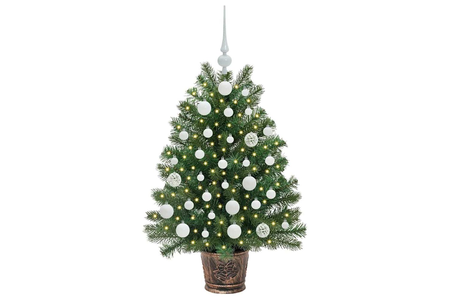 Vidaxl Artificial Christmas Tree With 150 Leds Green 95 Cm Pe And Pvc-3
