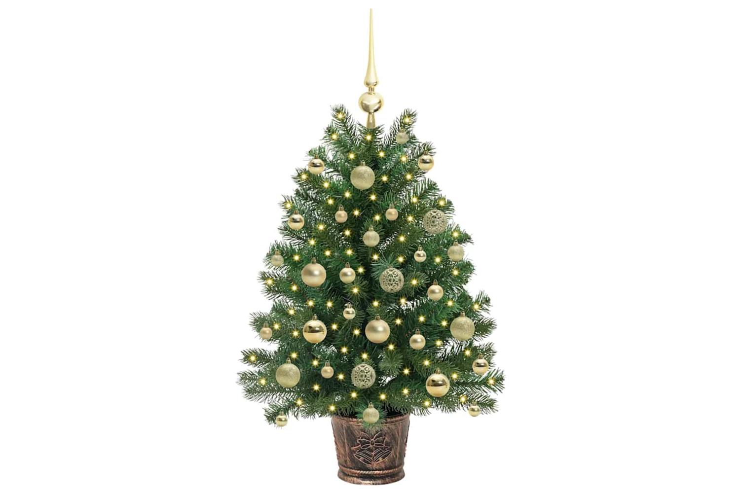 Vidaxl Artificial Christmas Tree With 150 Leds Green 95 Cm Pe And Pvc-3