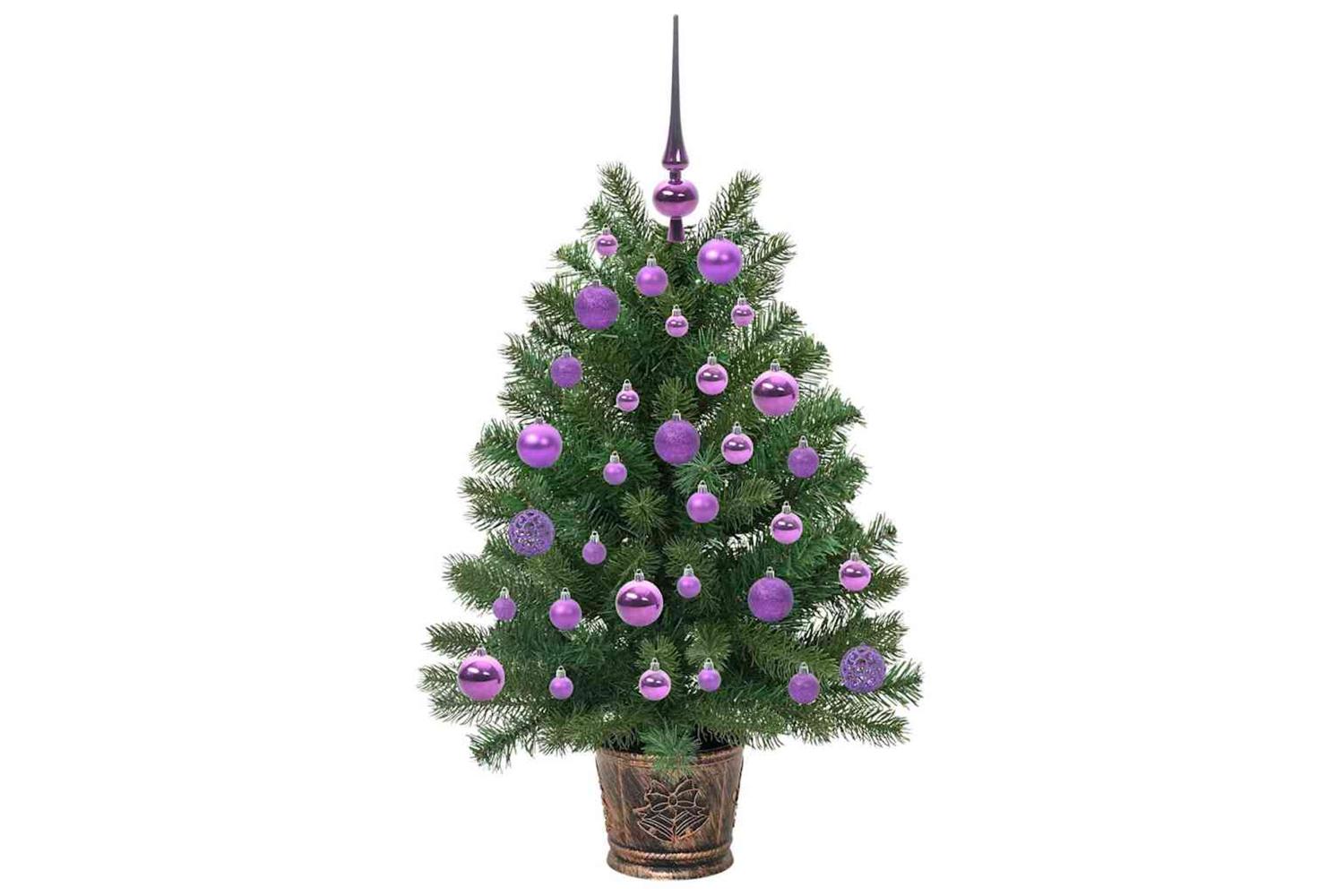 Vidaxl Artificial Christmas Tree With 150 Leds Green 95 Cm Pe And Pvc-4