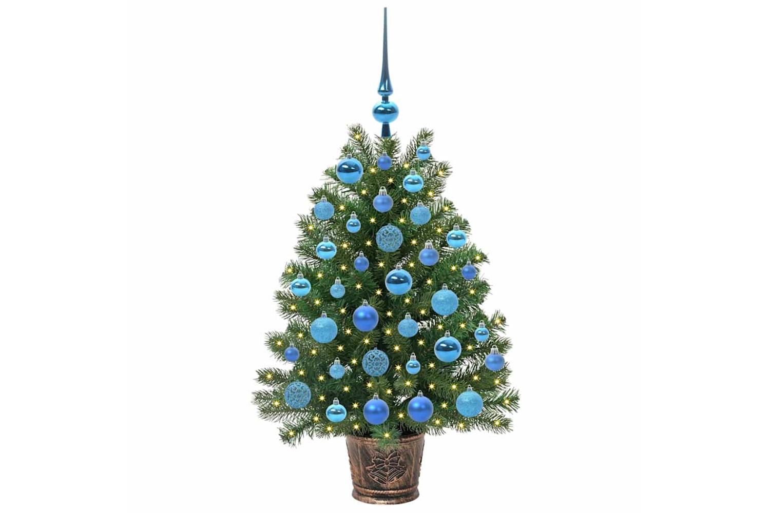 Vidaxl Artificial Christmas Tree With 150 Leds Green 95 Cm Pe And Pvc-3