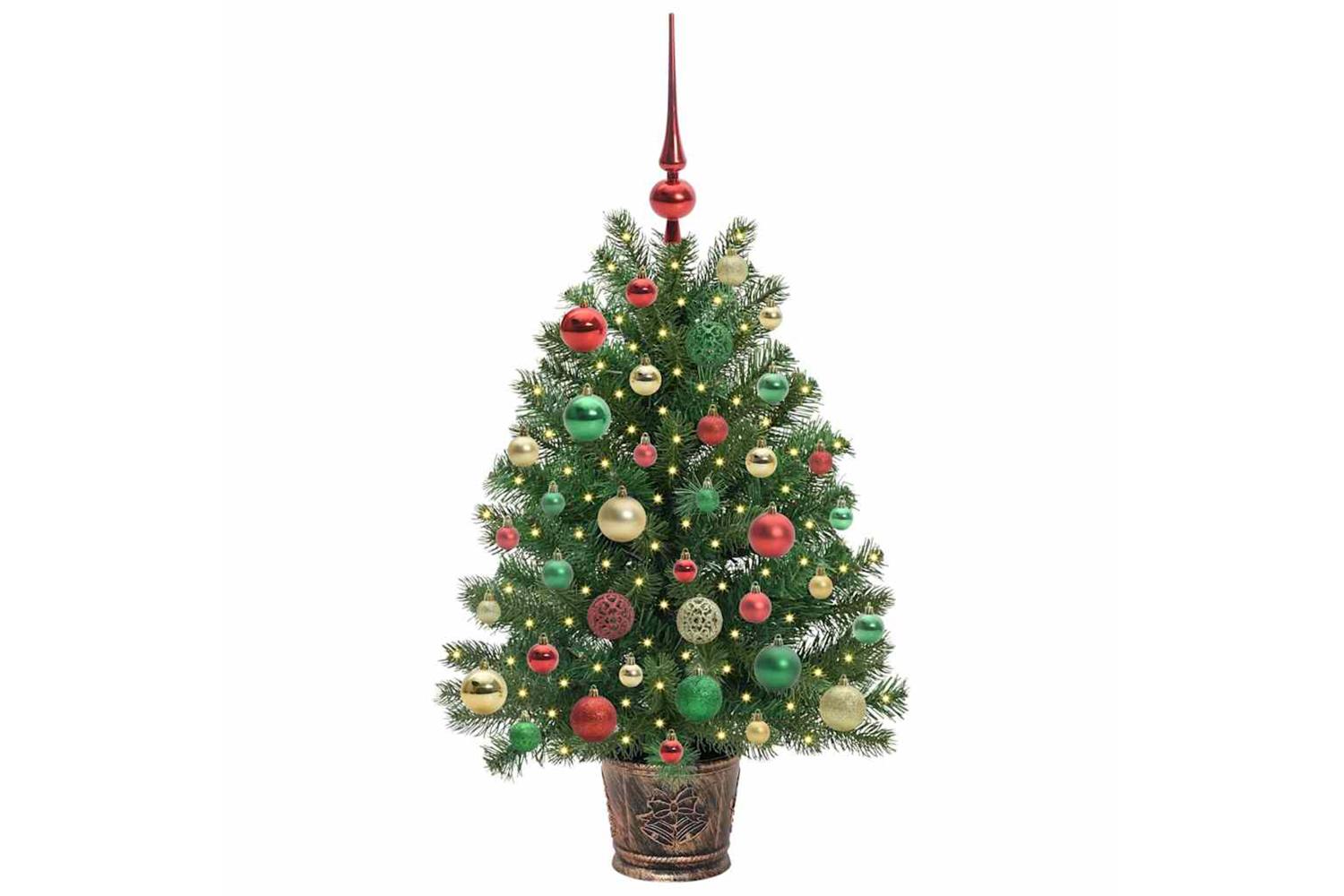 Vidaxl Artificial Christmas Tree With 150 Leds Green 95 Cm Pe And Pvc-3