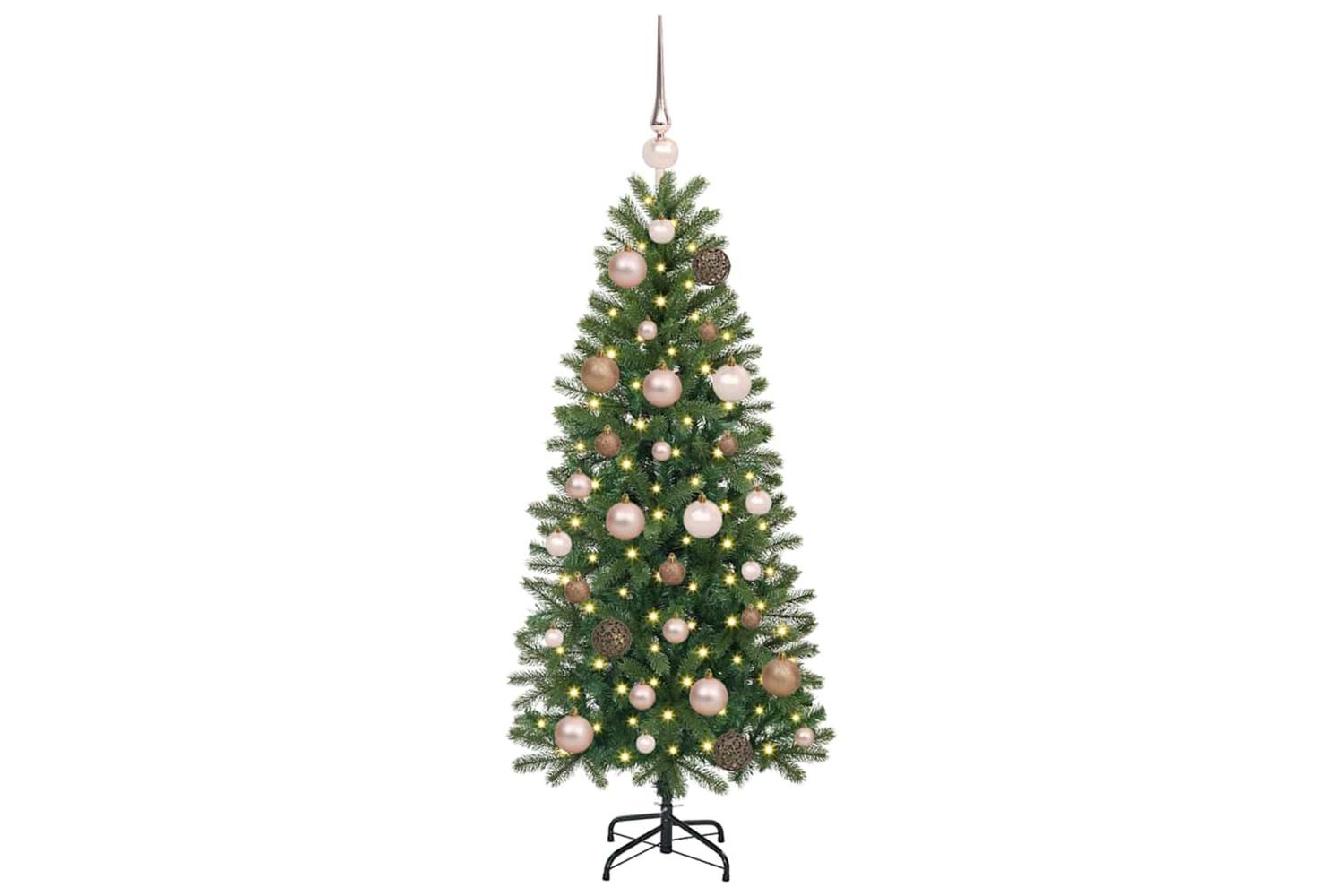 Vidaxl Artificial Christmas Tree With 150 Leds Green 120 Cm Pe And Pvc-3