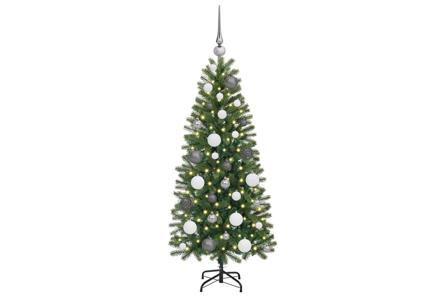 Vidaxl Artificial Christmas Tree With 150 Leds Green 120 Cm Pe And Pvc-3