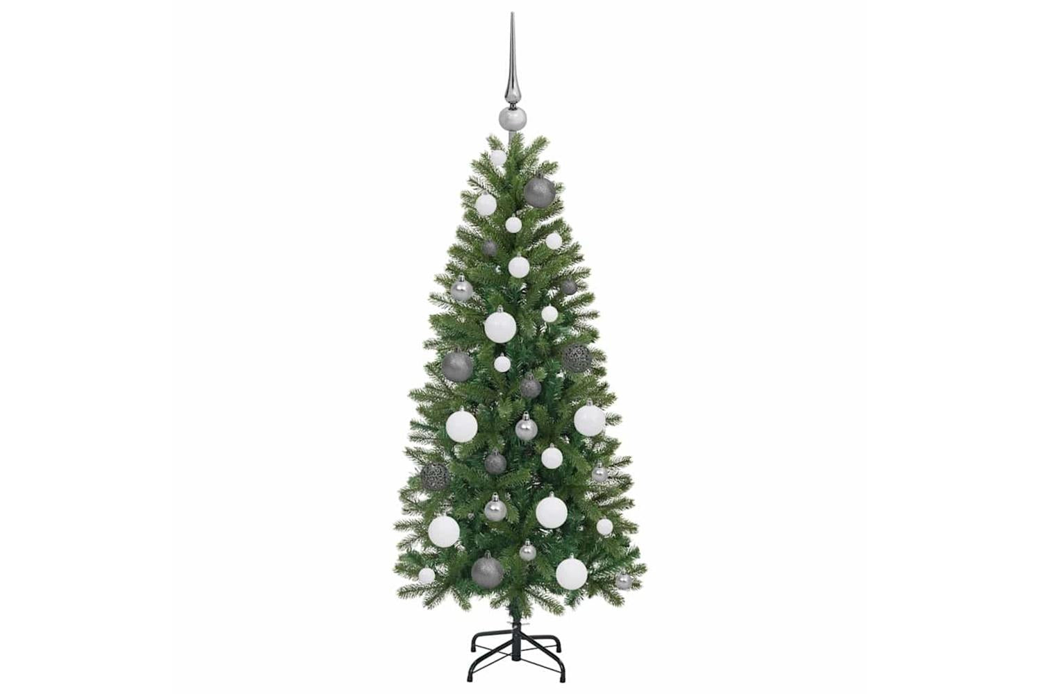 Vidaxl Artificial Christmas Tree With 150 Leds Green 120 Cm Pe And Pvc-5