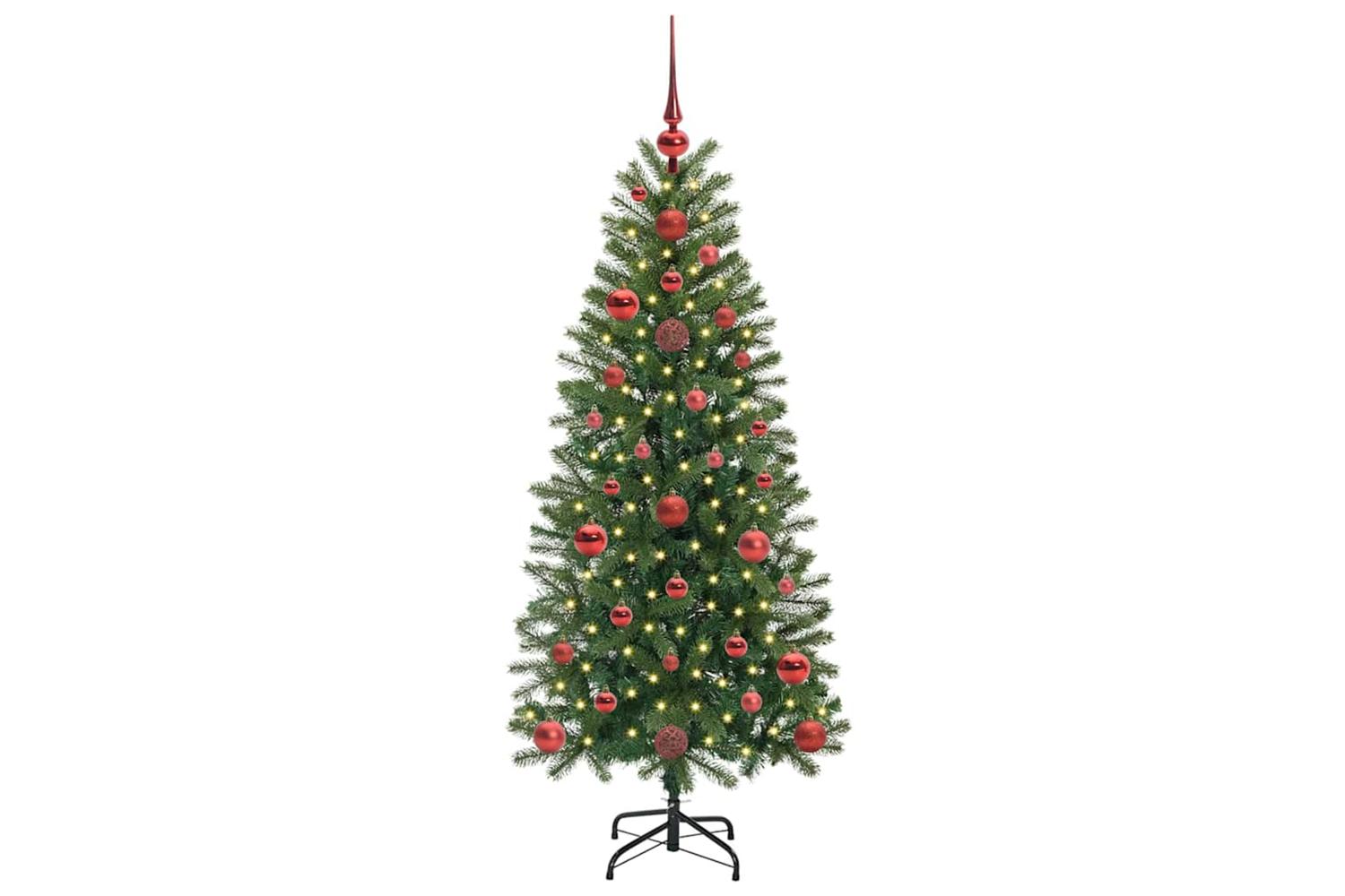 Vidaxl Artificial Christmas Tree With 150 Leds Green 120 Cm Pe And Pvc-3