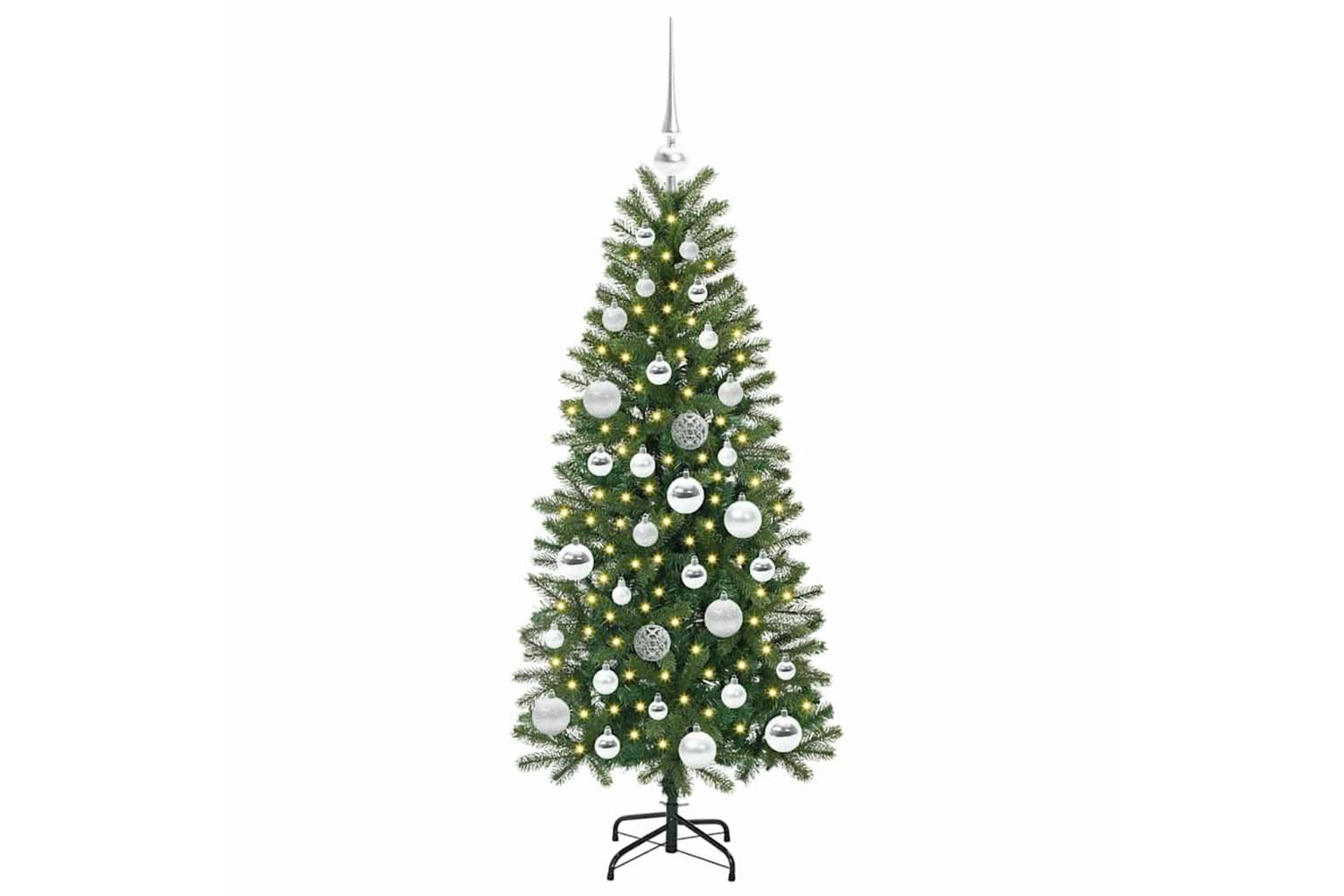 Vidaxl Artificial Christmas Tree With 150 Leds Green 120 Cm Pe And Pvc-3