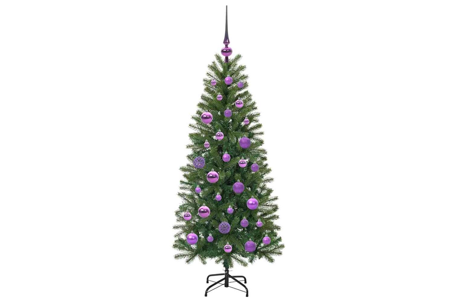 Vidaxl Artificial Christmas Tree With 150 Leds Green 120 Cm Pe And Pvc-4