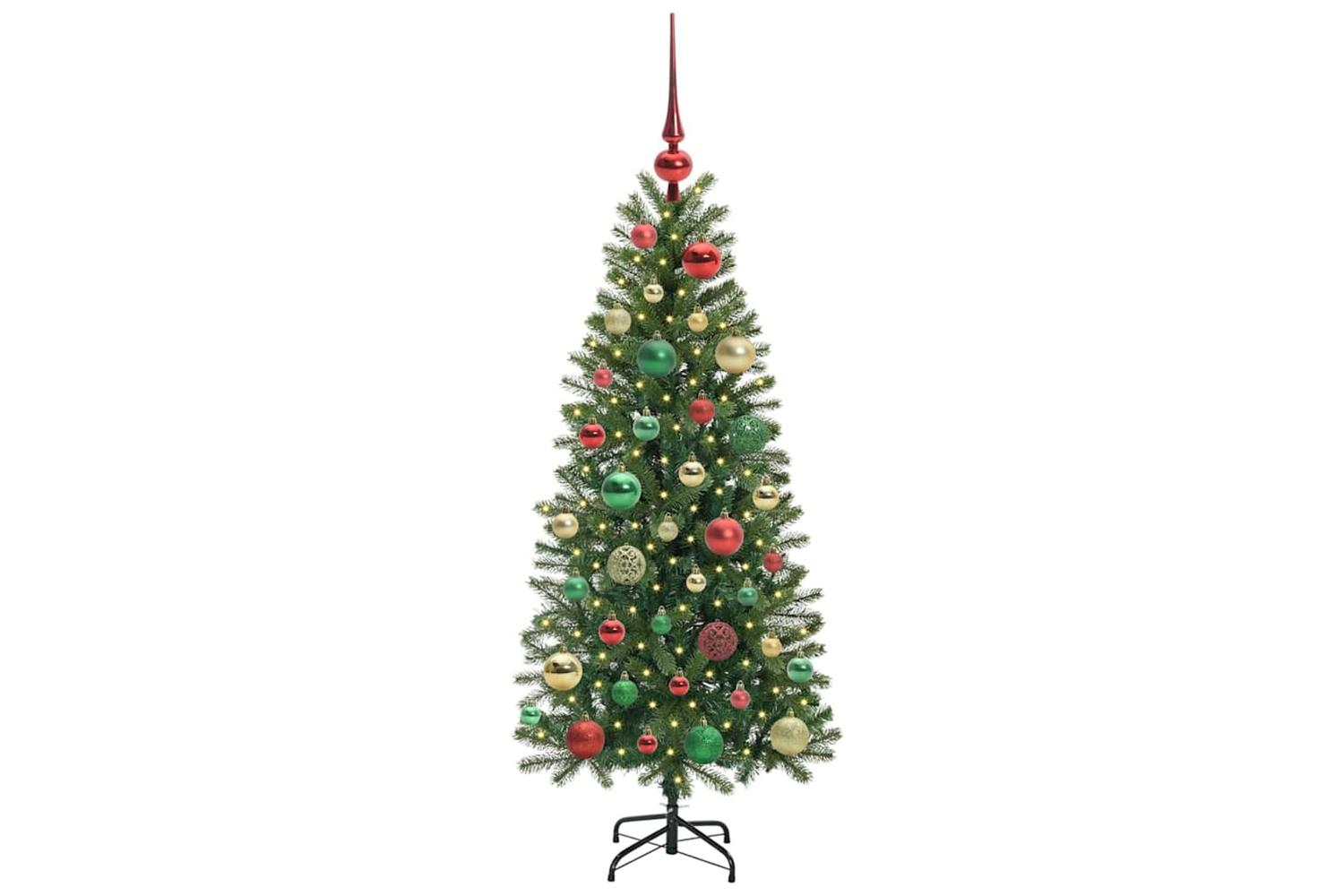 Vidaxl Artificial Christmas Tree With 150 Leds Green 120 Cm Pe And Pvc-3