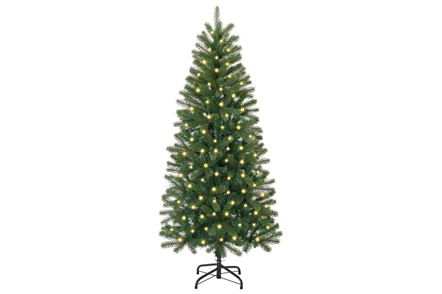 Vidaxl Artificial Christmas Tree With 150 Leds Green 150 Cm Pe And Pvc-3