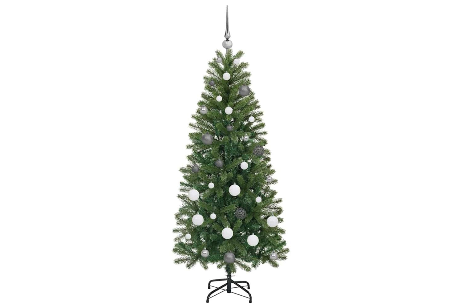 Vidaxl Artificial Christmas Tree With 150 Leds Green 150 Cm Pe And Pvc-5