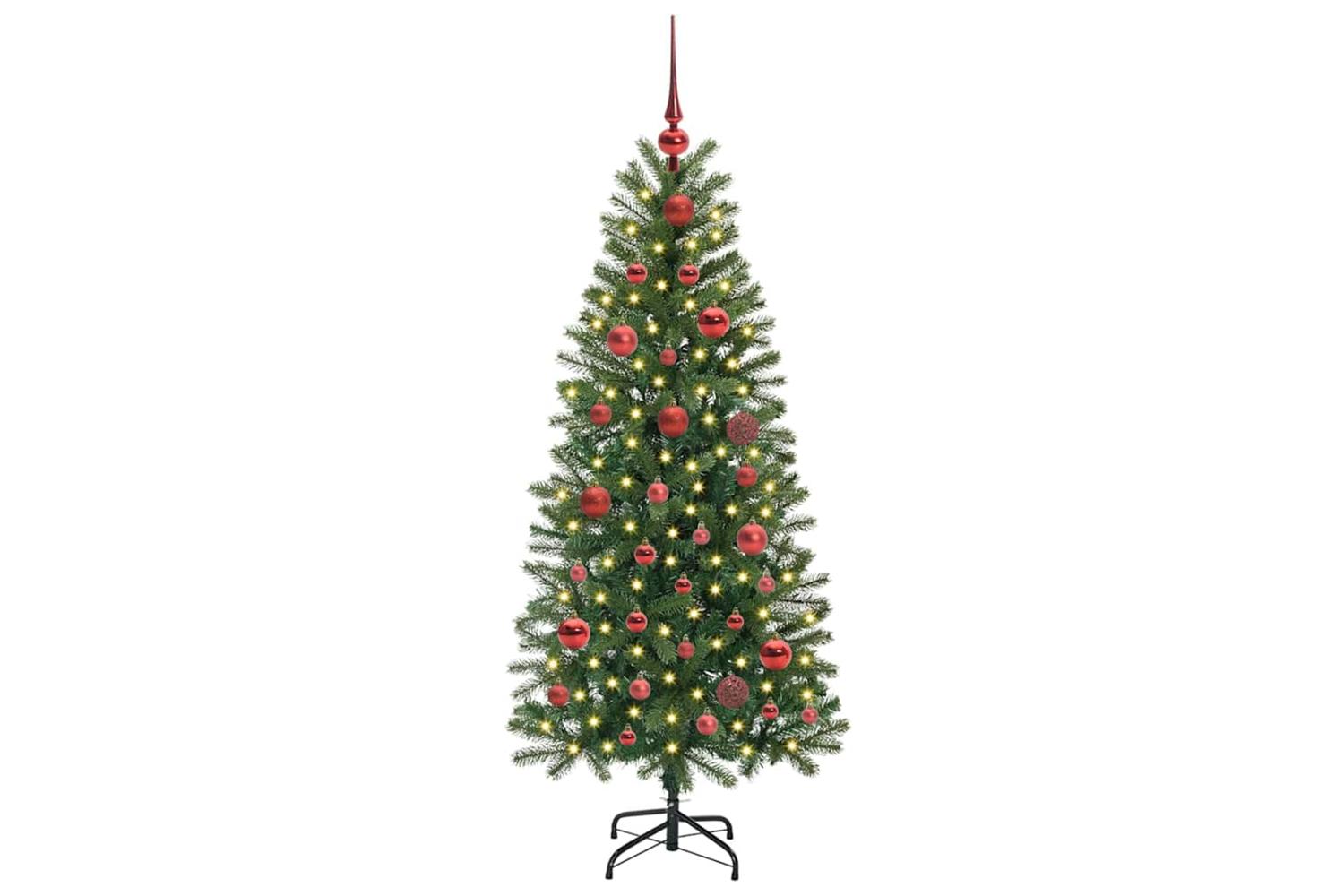 Vidaxl Artificial Christmas Tree With 150 Leds Green 150 Cm Pe And Pvc-3