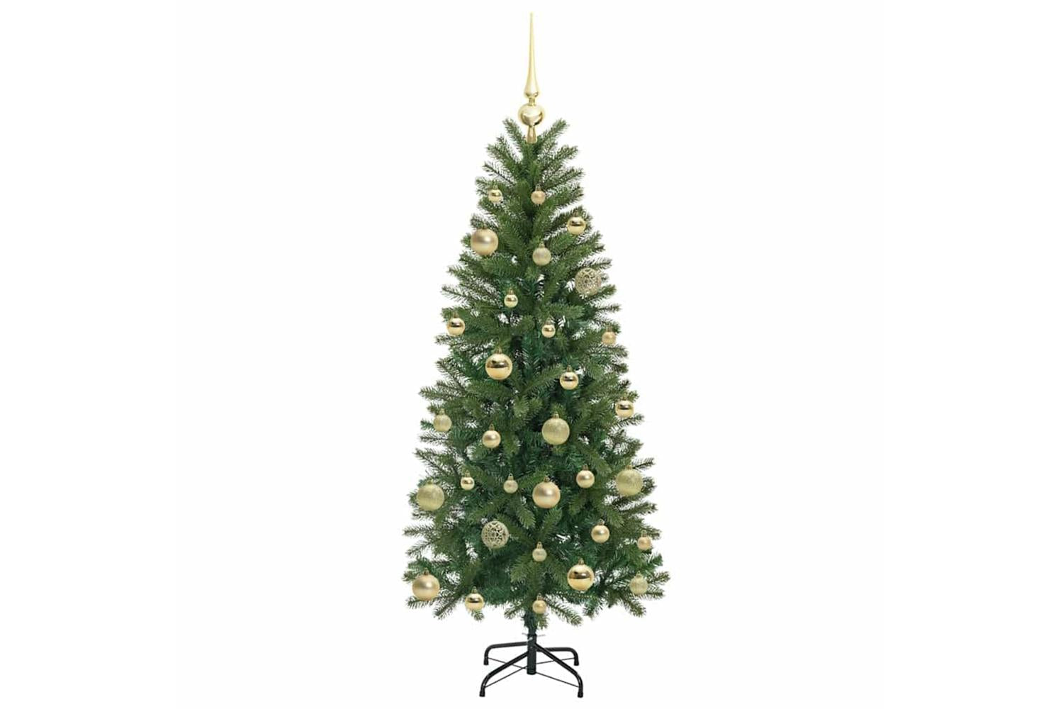 Vidaxl Artificial Christmas Tree With 150 Leds Green 150 Cm Pe And Pvc-4