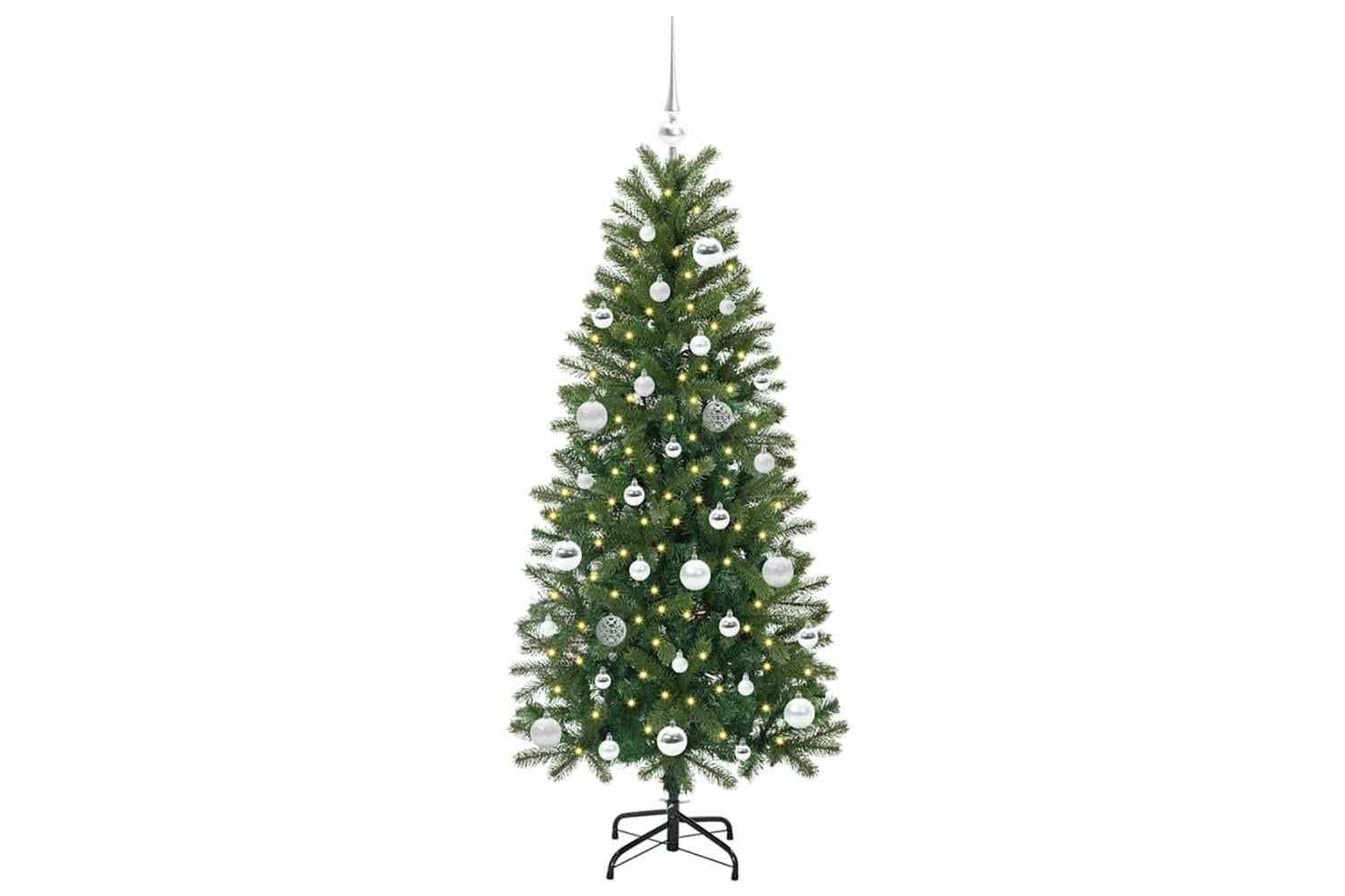 Vidaxl Artificial Christmas Tree With 150 Leds Green 150 Cm Pe And Pvc-3