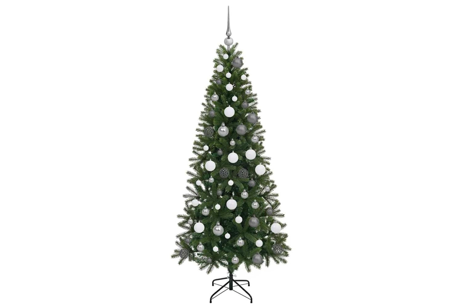 Vidaxl Artificial Christmas Tree With 300 Leds Green 180 Cm Pe And Pvc-5