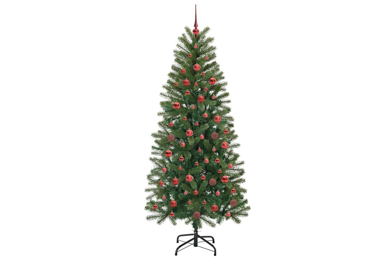 Vidaxl Artificial Christmas Tree With 300 Leds Green 180 Cm Pe And Pvc-4