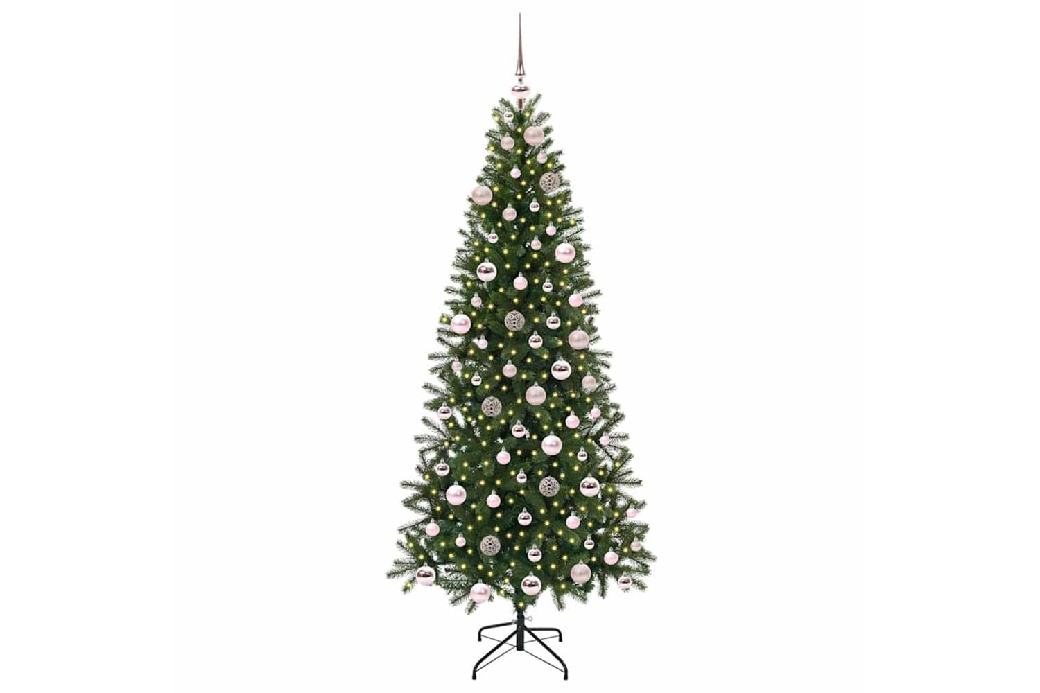 Vidaxl Artificial Christmas Tree With 300 Leds Green 180 Cm Pe And Pvc-3