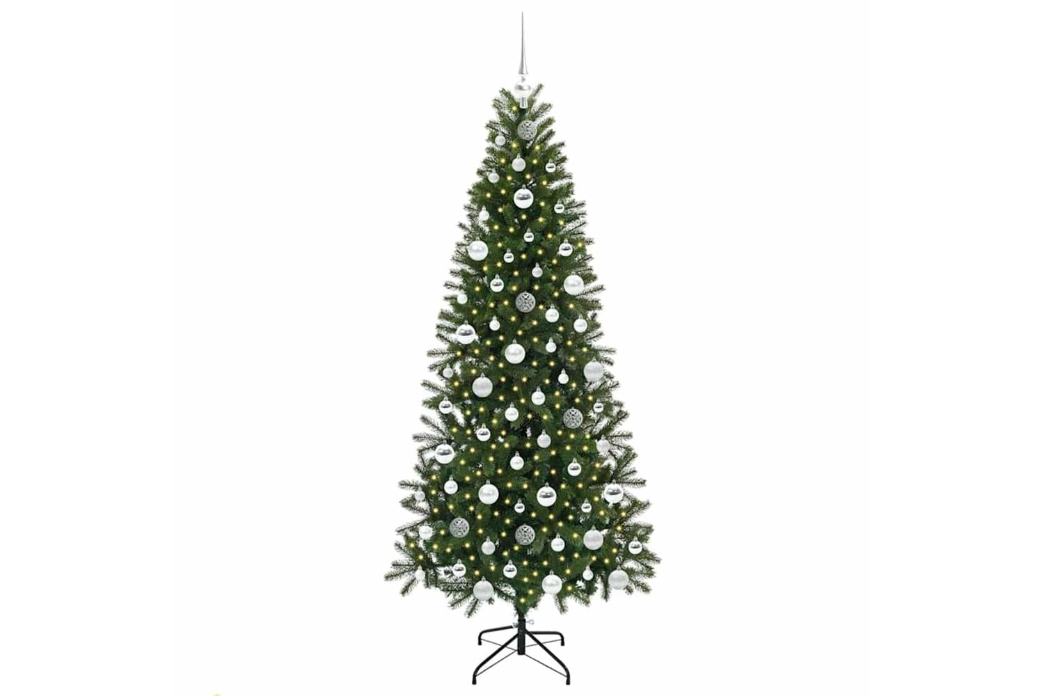 Vidaxl Artificial Christmas Tree With 300 Leds Green 180 Cm Pe And Pvc-3