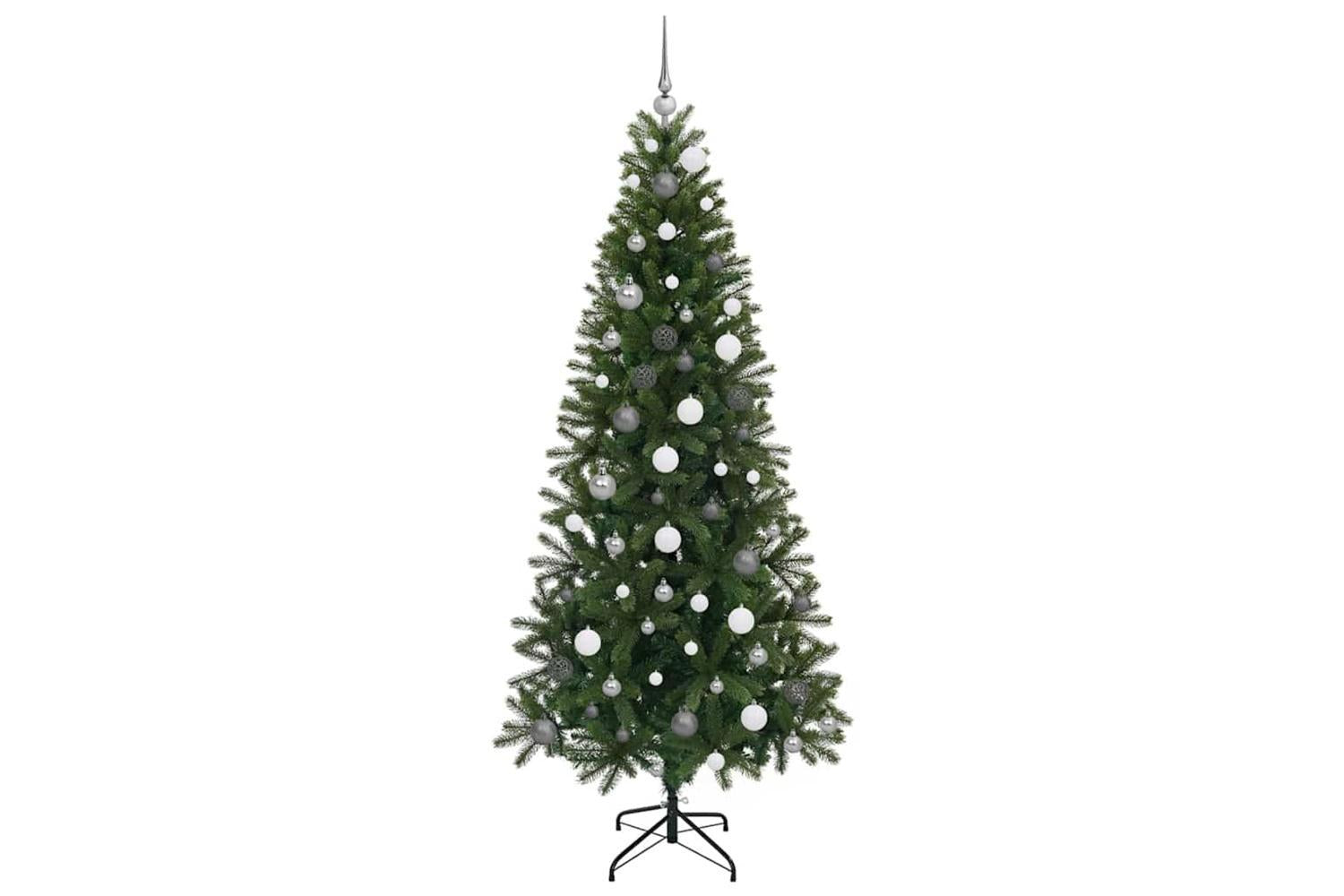 Vidaxl Artificial Christmas Tree With 300 Leds Green 210 Cm Pe And Pvc-5