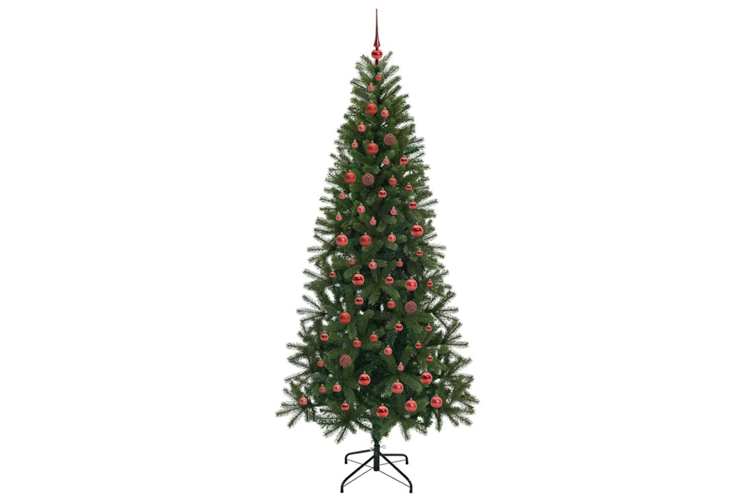 Vidaxl Artificial Christmas Tree With 300 Leds Green 210 Cm Pe And Pvc-4