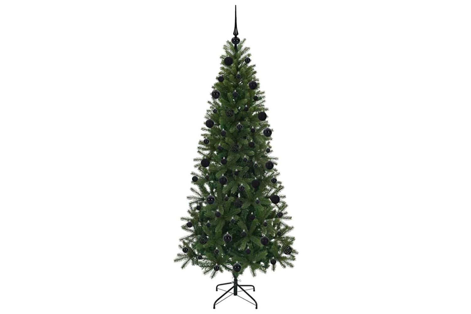 Vidaxl Artificial Christmas Tree With 300 Leds Green 210 Cm Pe And Pvc-4