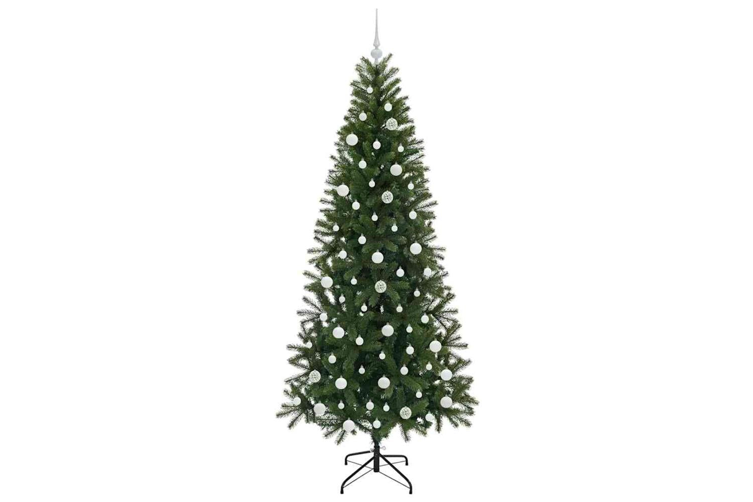 Vidaxl Artificial Christmas Tree With 300 Leds Green 210 Cm Pe And Pvc-4