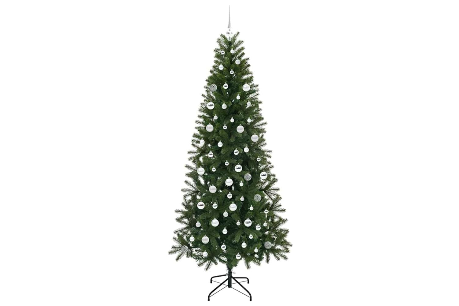 Vidaxl Artificial Christmas Tree With 300 Leds Green 210 Cm Pe And Pvc-4