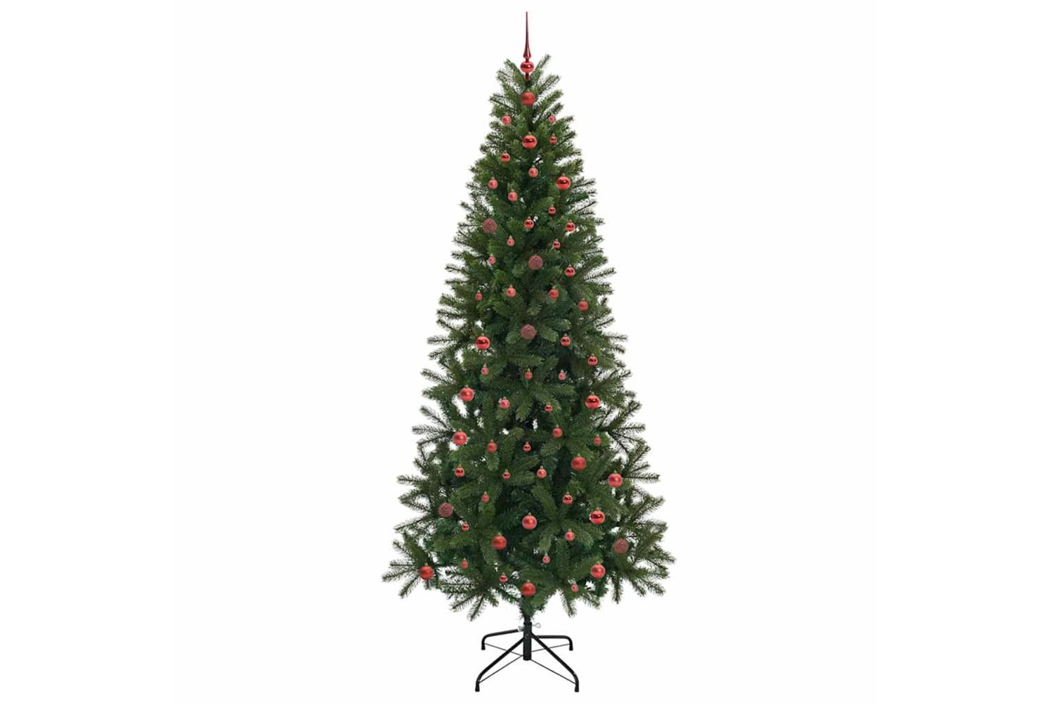 Vidaxl Artificial Christmas Tree With 300 Leds Green 240 Cm Pe And Pvc-4