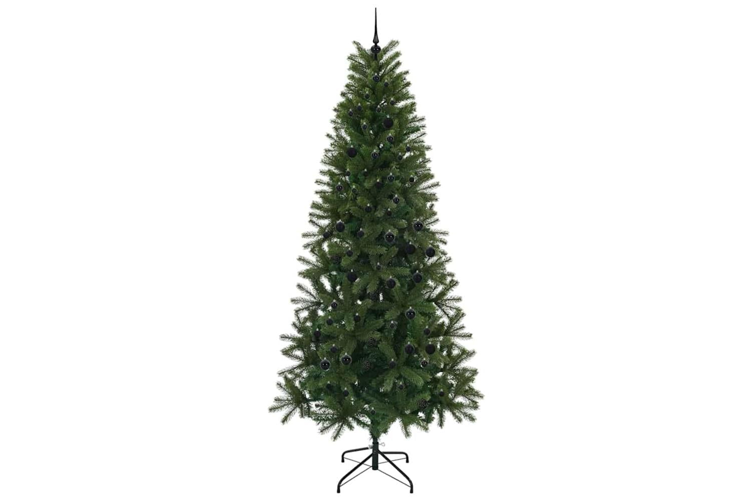 Vidaxl Artificial Christmas Tree With 300 Leds Green 240 Cm Pe And Pvc-4