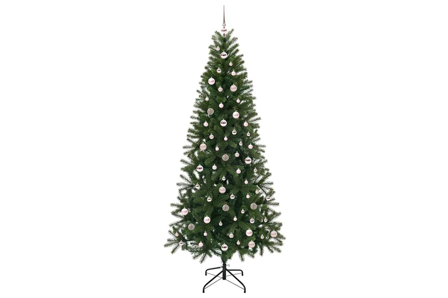 Vidaxl Artificial Christmas Tree With 300 Leds Green 240 Cm Pe And Pvc-4