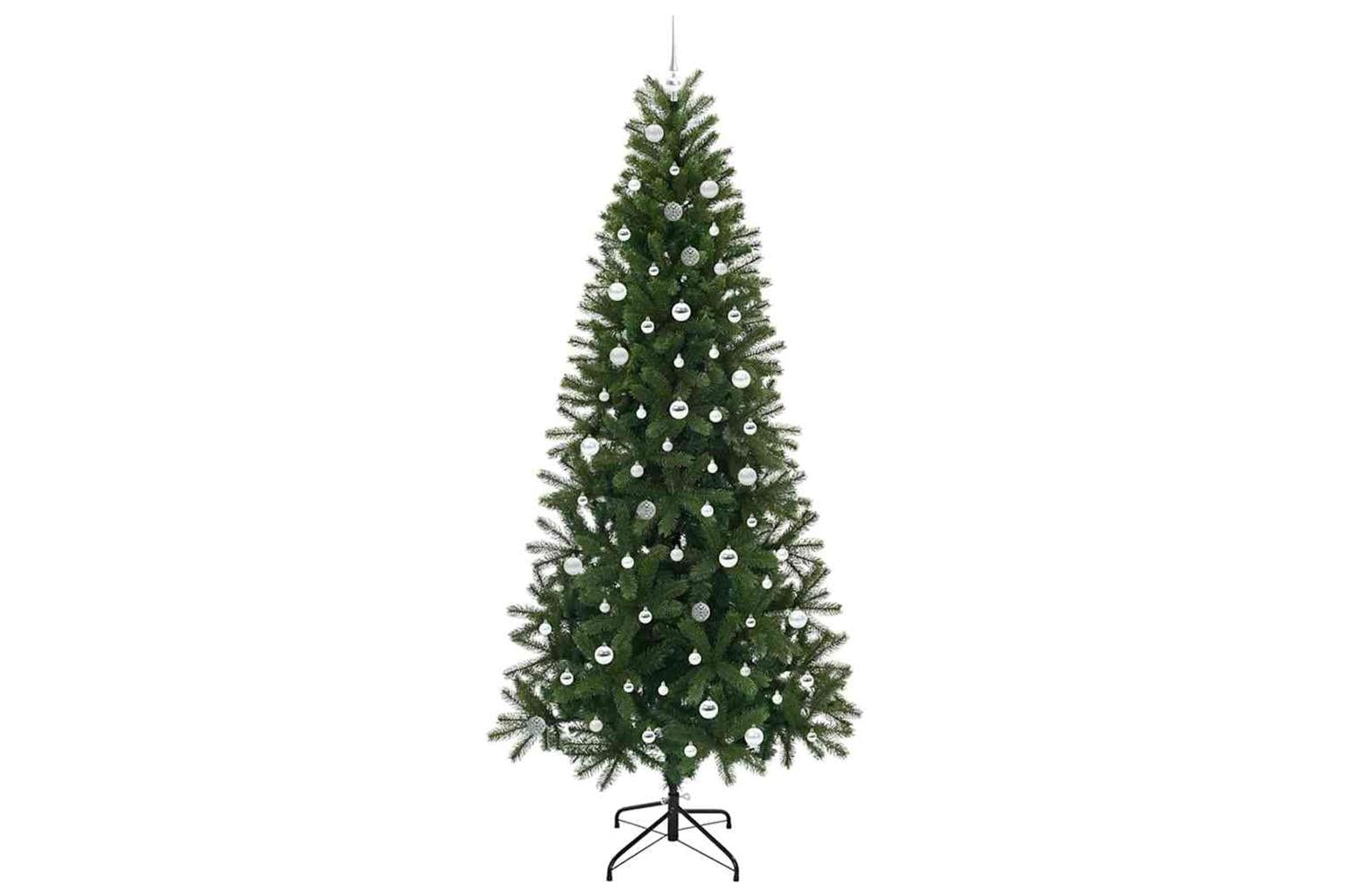 Vidaxl Artificial Christmas Tree With 300 Leds Green 240 Cm Pe And Pvc-4