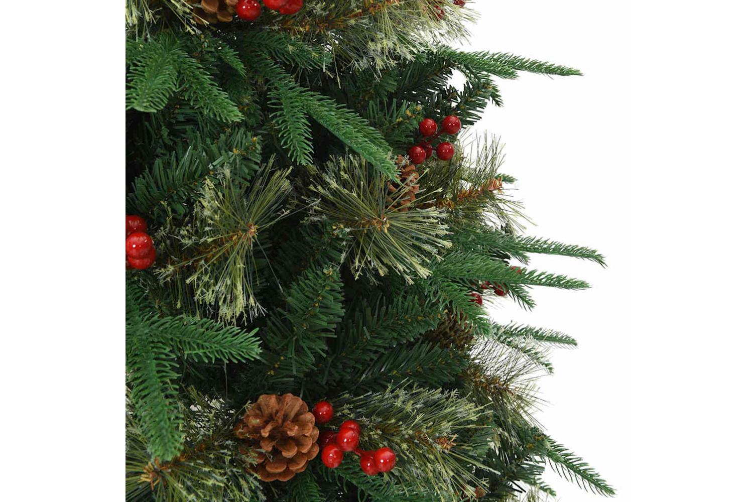 Vidaxl Artificial Hinged Christmas Tree Green 120 Cm Pe And Pvc-10