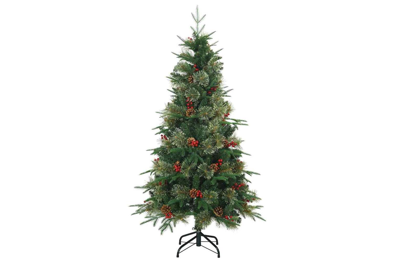 Vidaxl Artificial Hinged Christmas Tree Green 120 Cm Pe And Pvc-5