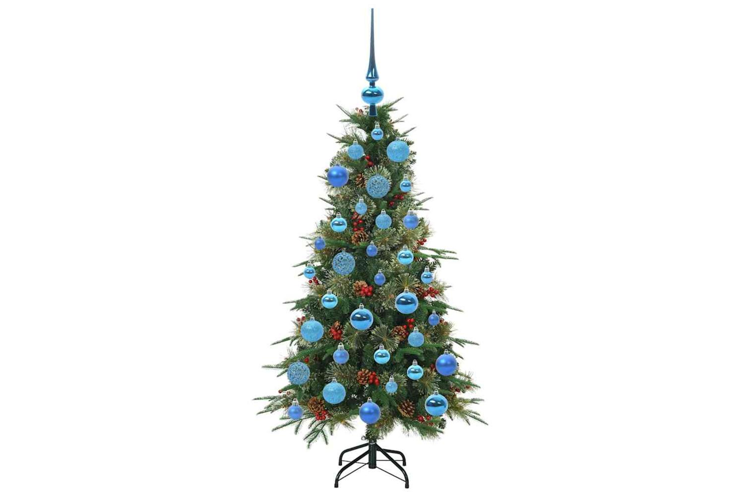 Vidaxl Artificial Hinged Christmas Tree Green 120 Cm Pe And Pvc-4