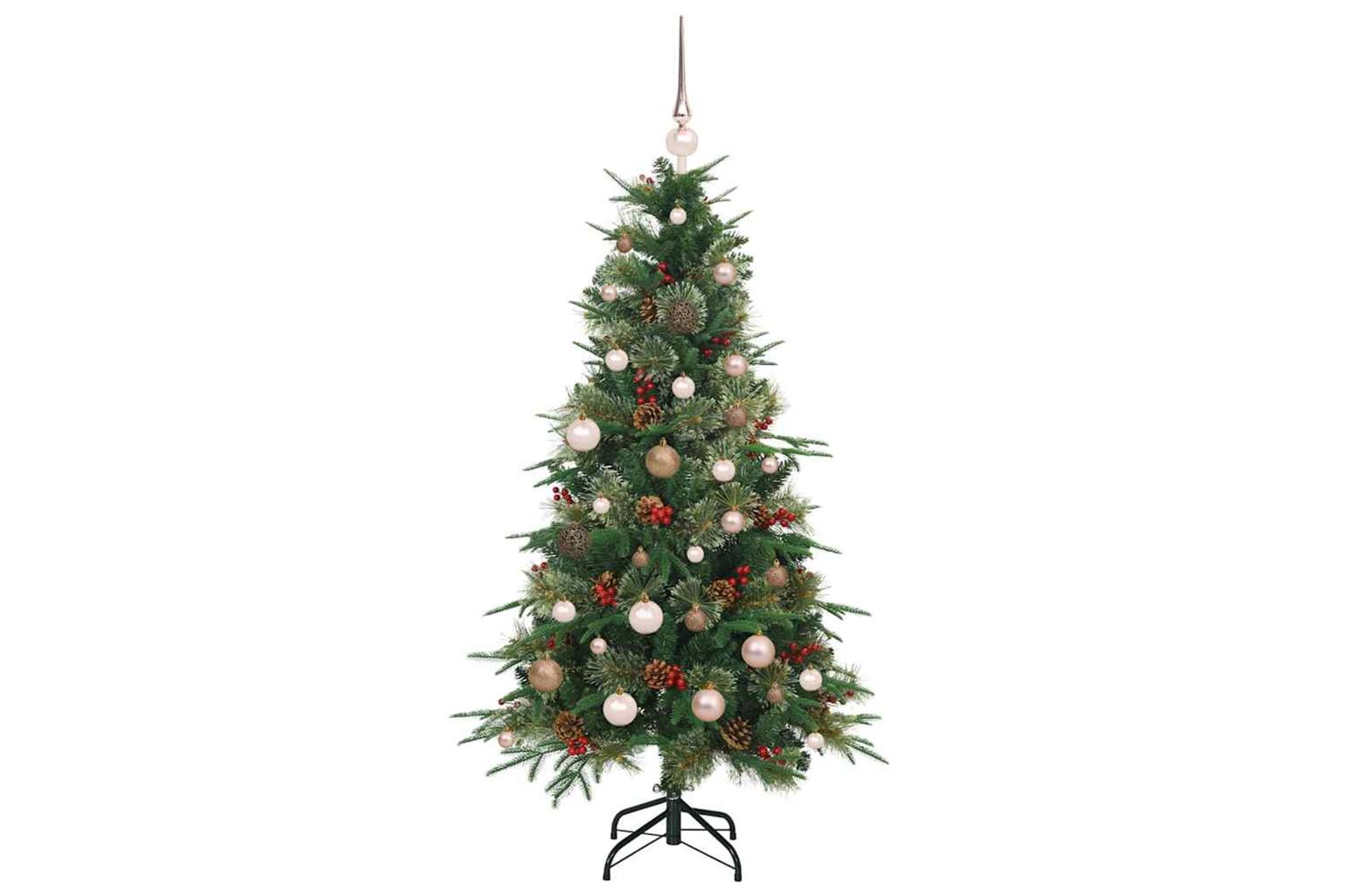 Vidaxl Artificial Hinged Christmas Tree Green 150 Cm Pe And Pvc-4