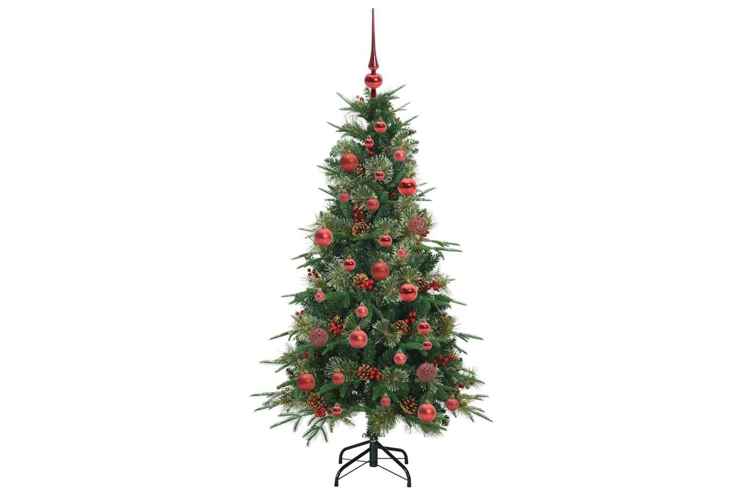 Vidaxl Artificial Hinged Christmas Tree Green 150 Cm Pe And Pvc-4