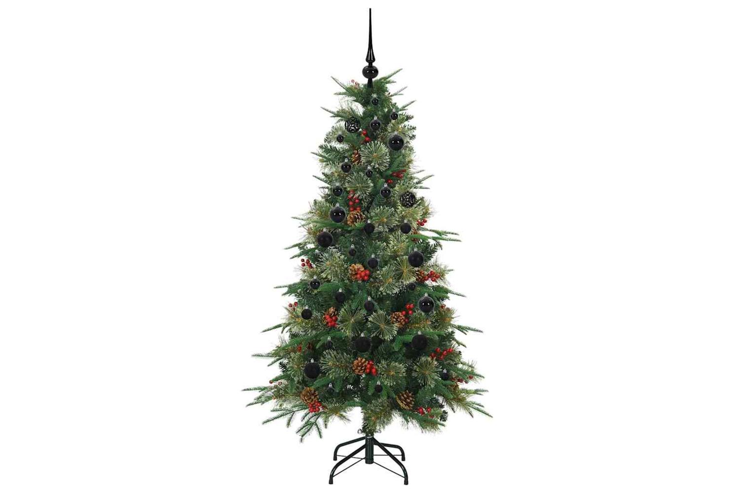 Vidaxl Artificial Hinged Christmas Tree Green 150 Cm Pe And Pvc-4